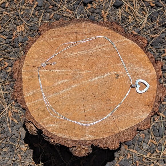 Navajo Kingman Turquoise Heart Pendant Liquid‎ Sterling Silver Chain Necklace*** - Picture 10 of 11